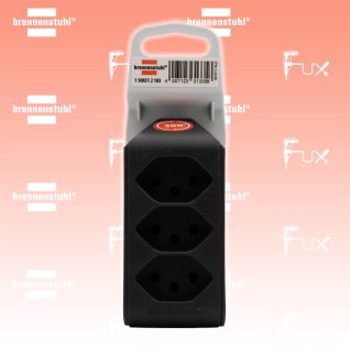 Brennenstuhl cleverLINE Abzweigstecker 3-fach schwarz, drehbar bis 300°